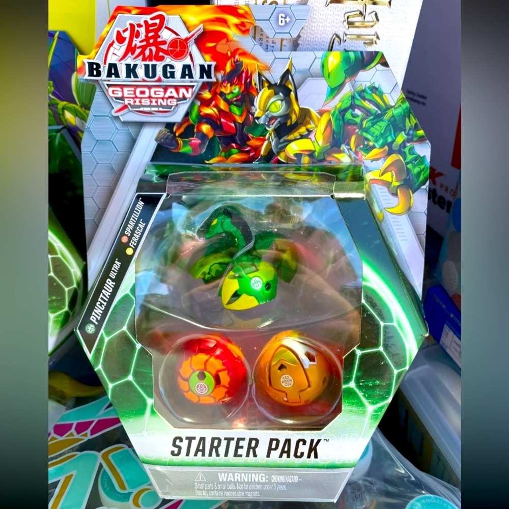 Bakugan Geogan Rising Starter Pack - Pincitaur Ultra, Spartillion, Ferascal